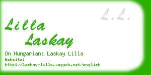 lilla laskay business card